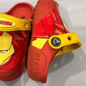 crocs iron man light up